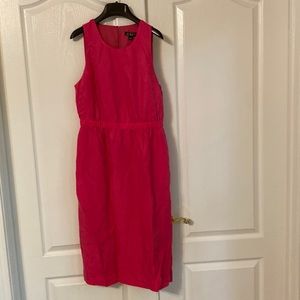 J.crew cinched waist cupro dress